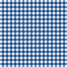 20 Servietten Papier 33x33cm 3-lag. Einwegservietten Karomuster Blau / Weiß