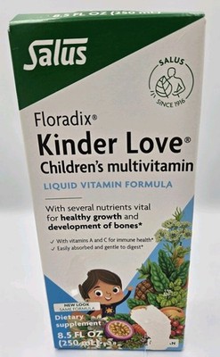 Salus Floradix Kinder Love Vegan Children's Liquid Multivitamin 17 Oz EXP 02/27
