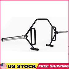 Durable Hex Weight Lifting Trap Bar 1000lb Capacity Open Frame Heavy Duty New