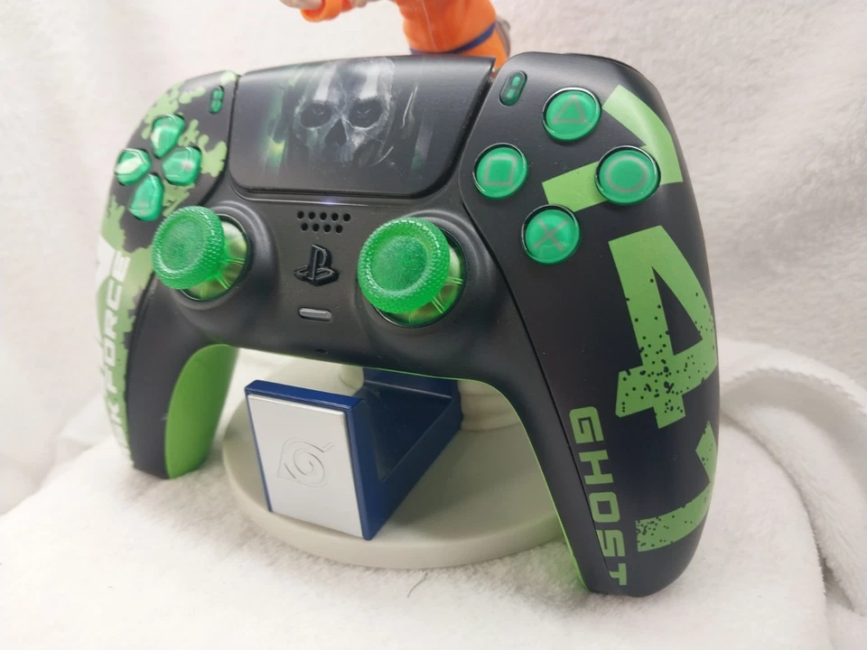 Custom PS5 Controller Ghost Green Modded Wireless DualSense - Image 3 of 4