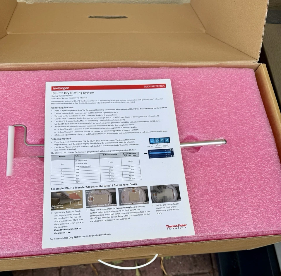Dispositivo de transferência de gel Invitrogen iBlot 2, IB21001 novo na caixa - Imagem 3 de 4