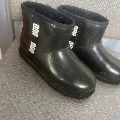 UGG Classic Clear Ruins  Boots  Boots Women s US Size 6 Black Sherpa Lined.