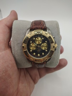Vintage Beverly Hills Polo Club Triple Calendar Watch Original Band New Battery.