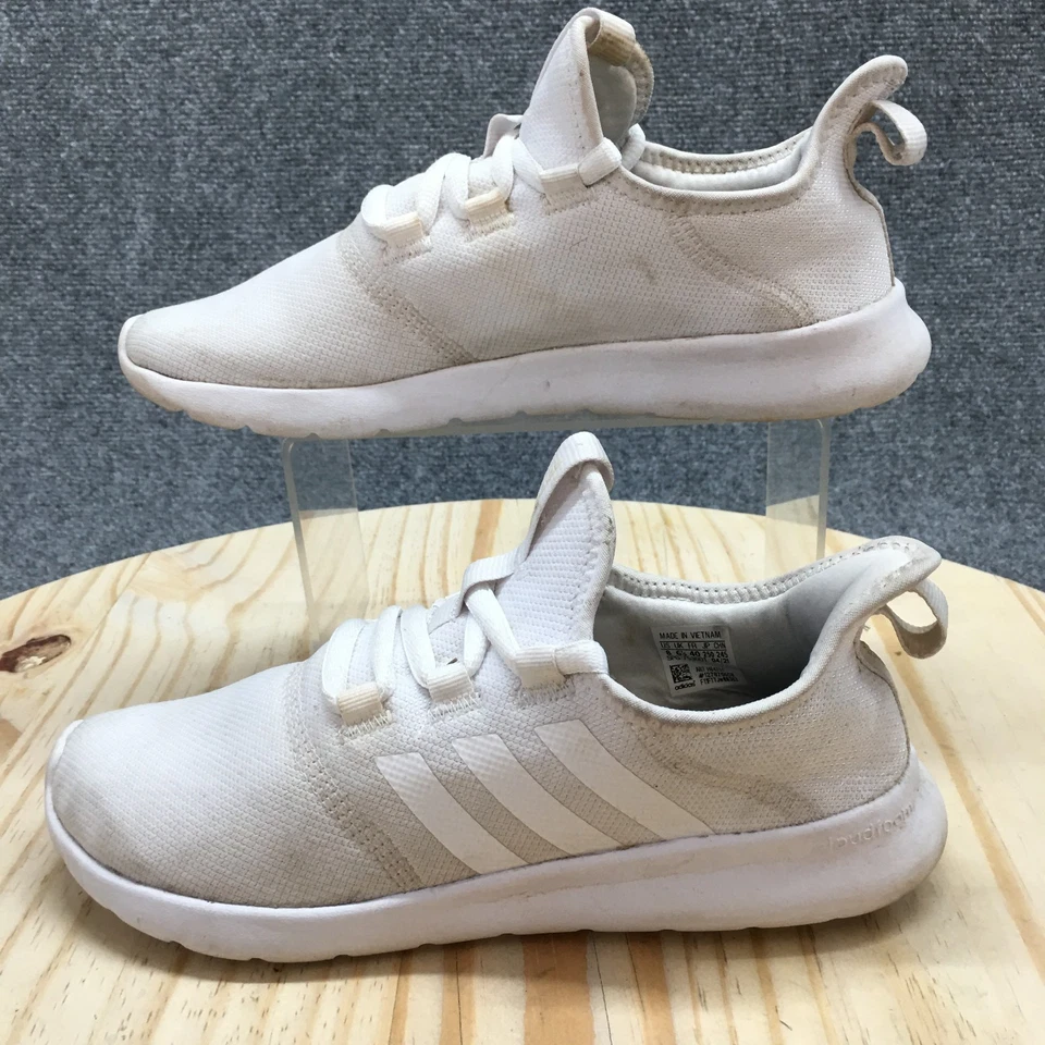 Adidas Shoes Womens 8 Cloudfoam Pure 2.0 Athletic Sneakers White Lace Up Low Top - Image 4 of 4