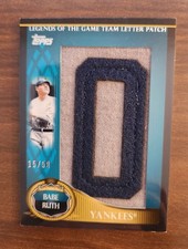 2009 Topps Update Team Letter Patch Babe Ruth SP/50