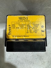 EATON BUSSMANN 16023-3 POWER DISTRIBUTION BLOCK 3 POLE 600VAC/DC 310A