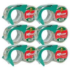 Duck Brand HD Packaging Tape: 1.88 in. x 54.6 yds. Clear  with dispenser 12-pa