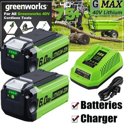 Battery For Greenworks 40V Lithium G-MAX Battery /Charger 29472 20292 206722