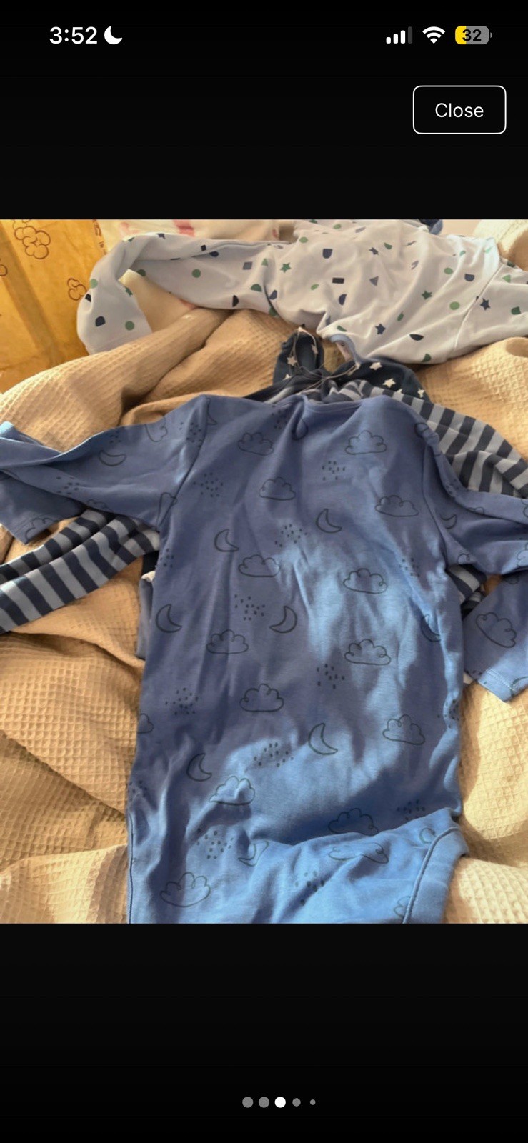 A bundle of 5x different blues long sleeved vests. Ages 2-3 years . image 3