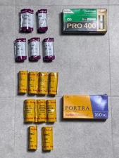 Bulk Lot 14 Rolls Expired 120 Color Film Kodak Portra Series&Fujifilm Pro Series