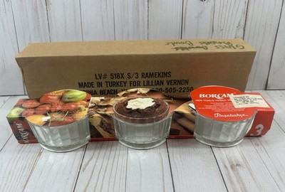 Pasabahce Clear Glass Ramekins 4  - NEW - Set Of 3