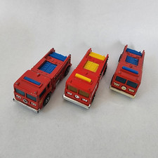 Lot Of 3 Vintage Hot Wheels Diecast Fire Engine Trucks Collection