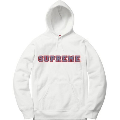 Supreme Cord Collegiate Logo Hooded Sweatshirt SS18 (SS18SW16