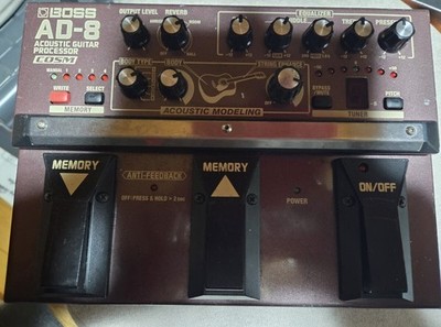 Boss AD-8 Acoustic Guitar Processor Used Effect Pedal Vintage Tested Works JP