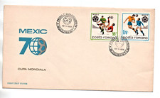 FDC Romania, Romania, 1970 Football World Cup Mexico, Mi 2843-2844 Complete Set