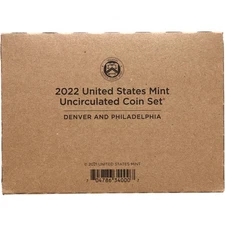 2022 Mint Set Original Sealed Box 20 BU Coins