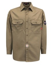 FR Shirts 6.25oz Light Weight Summer Welding Shirts Flame Resistant Shirt Kha...