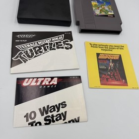 Teenage Mutant Ninja Turtles Nintendo NES CIB Box Ultra Games Complete