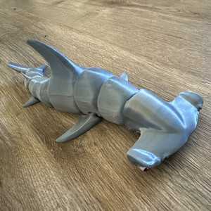 Hammerhead Shark Figurine Gray Plastic Collectible Figure Toy