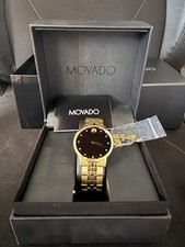 Movado Museum Classic Diamond Dial Gold-Tone ...