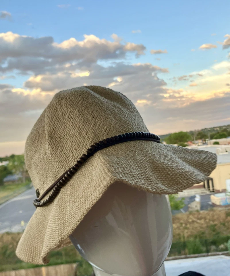 Sun 'n' Sand Mujer Rafia Plegable Verano Playa Sol Sombrero - Cubo Floppy Foto 2 de 4