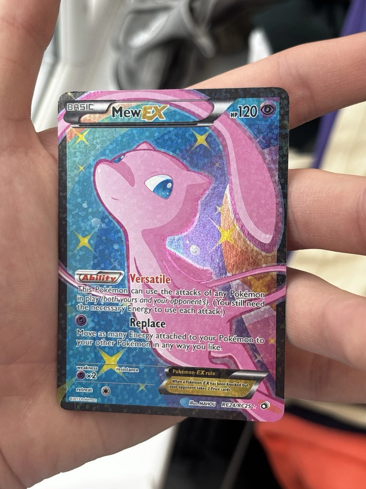 Mew EX  RC24/RC25 Full Art Radiant Legendary Treasures LP/NM Pokemon Card