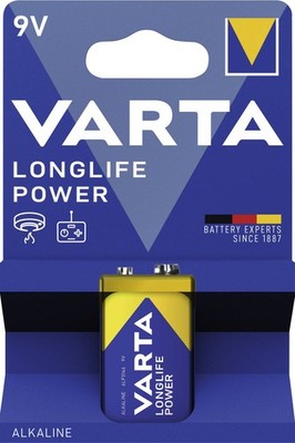 Varta Batterien 4922 LONGLIFE Power 9V E-Block 9 Volt