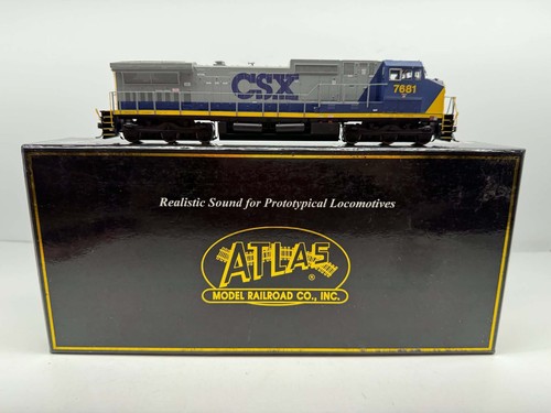 Atlas Master HO Dash 8-40 CW CSX #7681 Artículo #9677 Probado DC Desconocido DCC Caja Original | Condition: Used