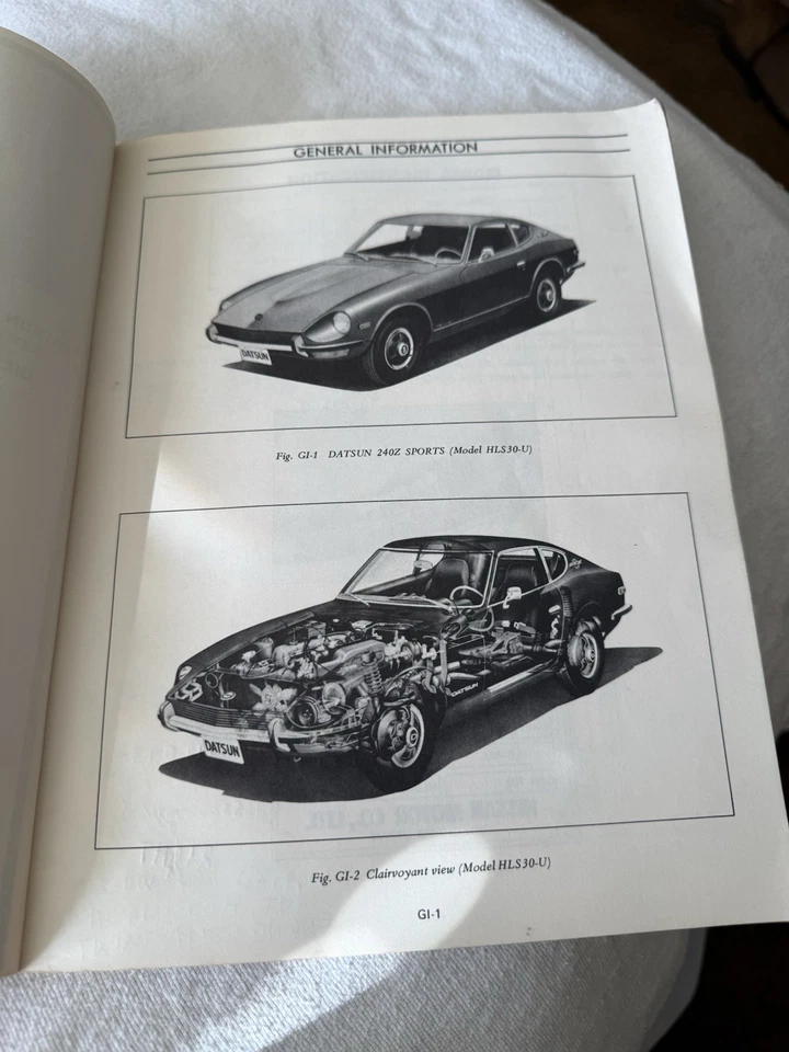 Manual de Servicio Chasis y Carrocería Original Datsun 240Z Sports Modelo Serie S30 Foto 4 de 4