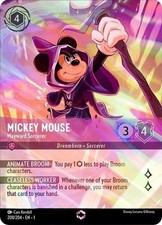 Lorcana Mickey Mouse - Wayward Sorcerer Alternate Art NM Holofoil