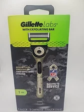 Gillette Labs with Exfoliating Bar Men's NFL Salute to Service Razor with Stand