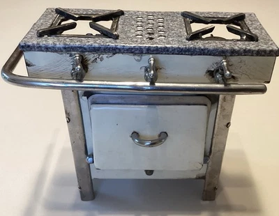 Ancienne CUISINIÈRE de POUPÉE en tôle (accessoire poupée dolls) jouet année 1970