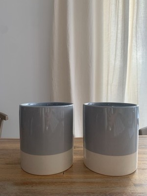 Keramik Gefäß Bialetti Grau/beige 2 Stk Wie Neu