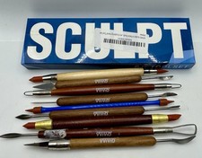 Vintage VIVID 9 Pc Sculpting Modeling Tool Set w/ Original 6 Pc Box