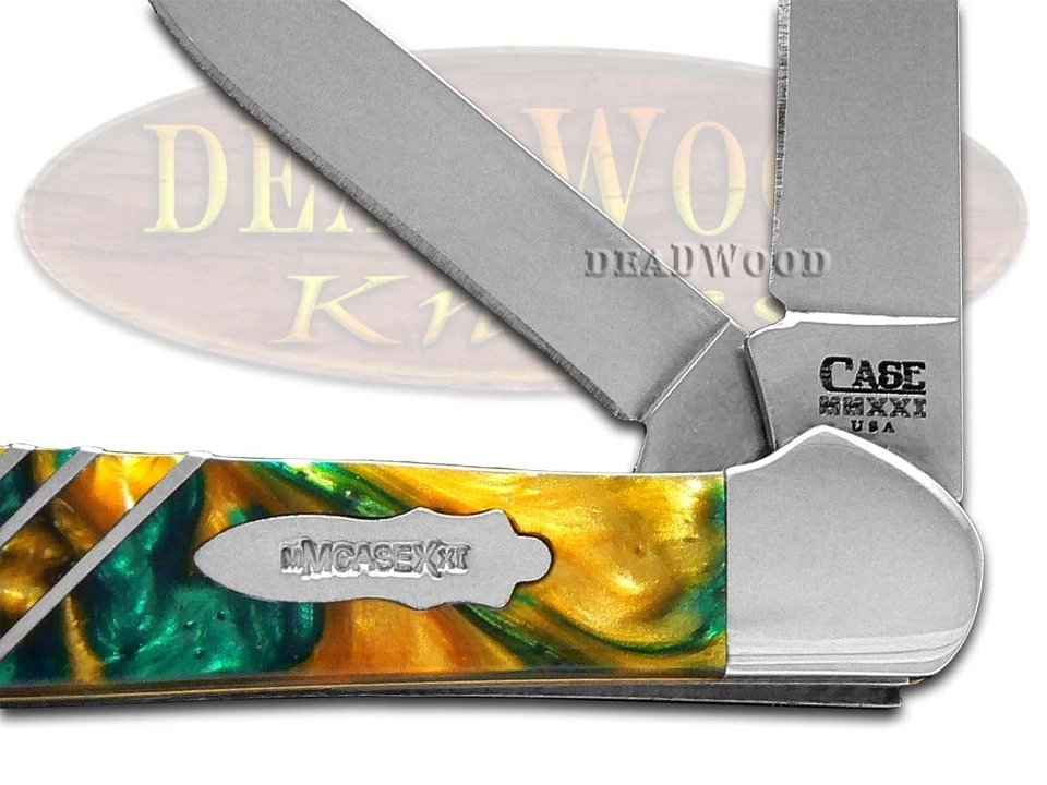 Cuchillo de bolsillo Case xx Vault Copperhead Cat's Eye y 24K Corelon 9249W-CE24K Foto 2 de 4