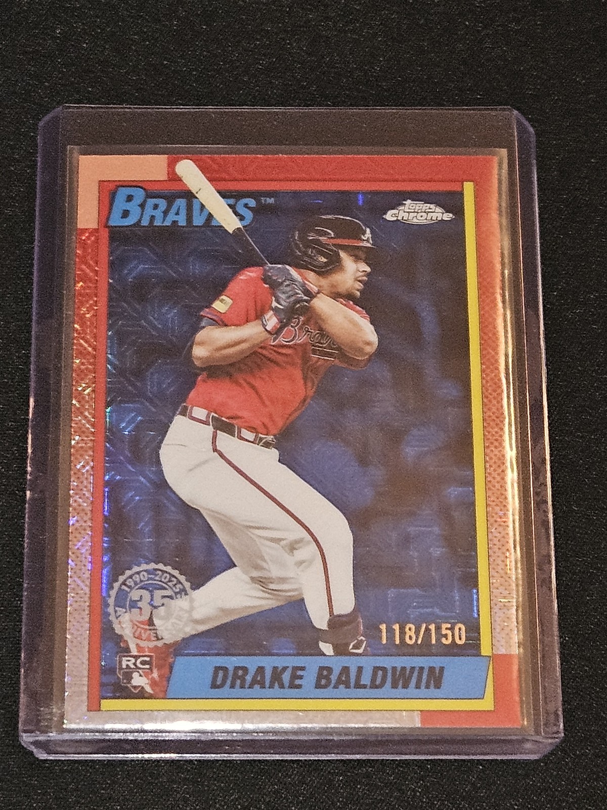2025 Topps Update Silver Pack Drake Baldwin 1990 Chrome Blue Rookie 118/150