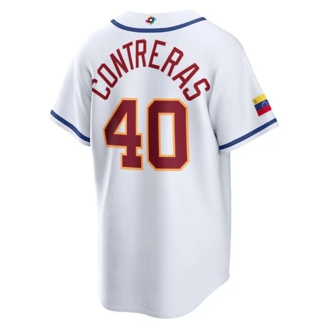 Venezuela Man's Baseball White 2026 World Baseball Classic Home Stadium Jersey