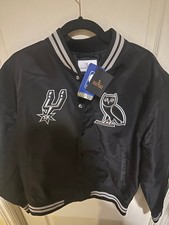 OVO x NBA San Antonio Spurs Varsity Jacket (L) NWT Octobers Very Own Drake NEW