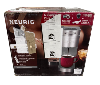 Keurig K-Supreme Plus Single Serve Coffee Maker Silver Brand New