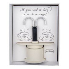 Caffettiera 2 Tazze 12 cm in scatola regalo BOMBONIERA 1GFG