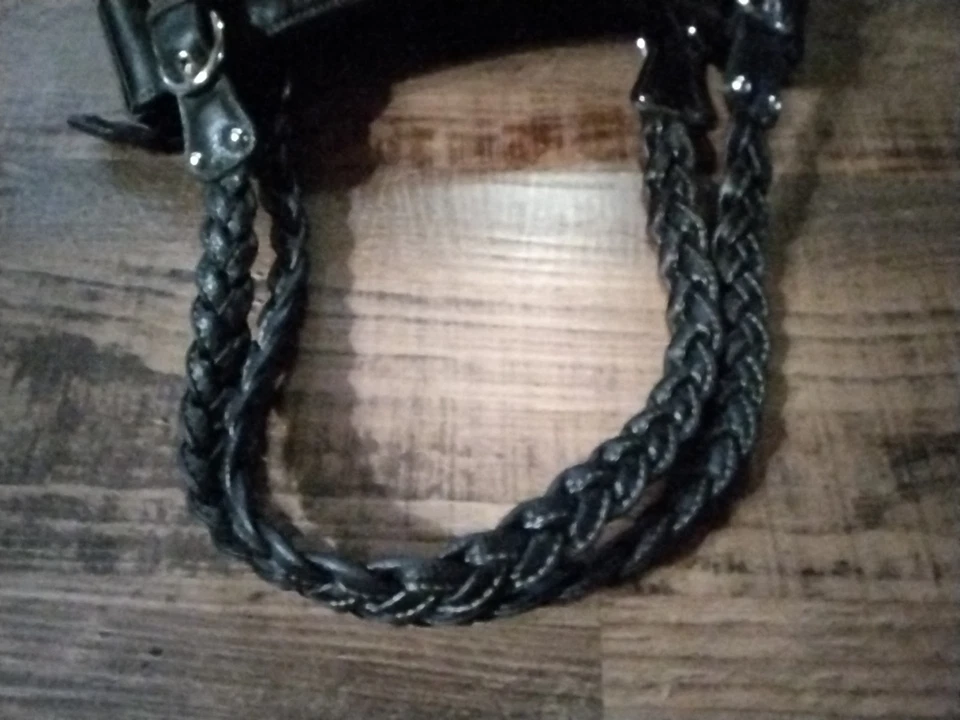 Bolso de Hombro Rosetti Negro Cuero Guijarro Y2K Foto 3 de 4