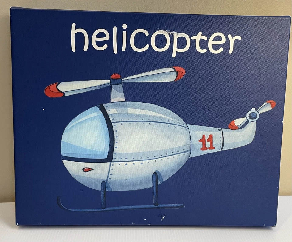 Camión de bomberos y helicóptero decoración colgante de pared habitación niño/niña Foto 2 de 3