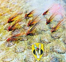 3 V Fly Ultimate JC Gold Willie Gunn Gold Patriot Double Salmon Flies All Sizes