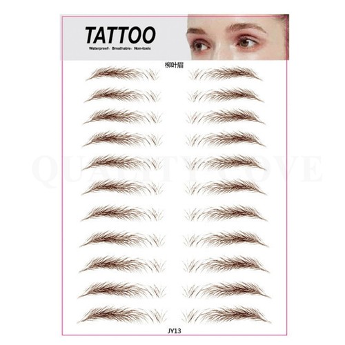 Eyebrow Tattoo Stick-On Sticker Hair-like Authentic Long Lasting Waterproof - Picture 14 of 17