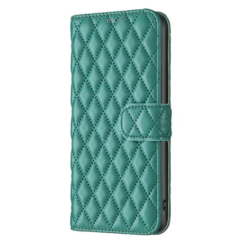 Grid Leather Card Wallet Phone Case For Motorola G200 G72 E20 G Play G22 S30 G62 - Picture 15 of 15