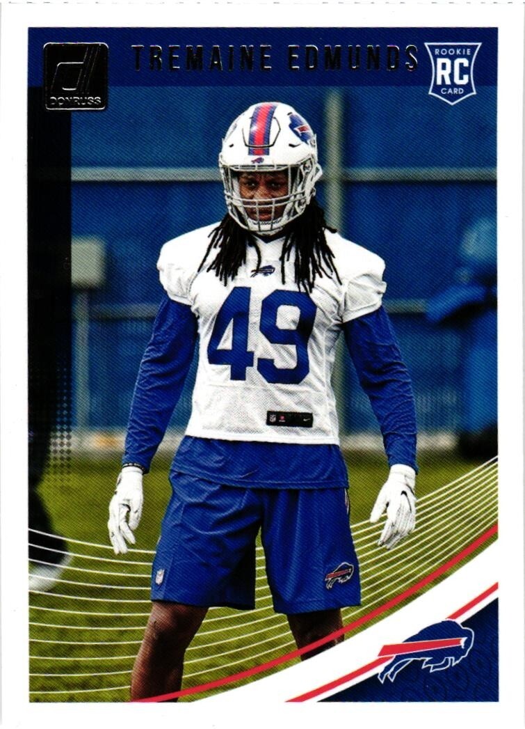 2018 Donruss #357 Tremaine Edmunds RC Rookie Bills Rookie Mint