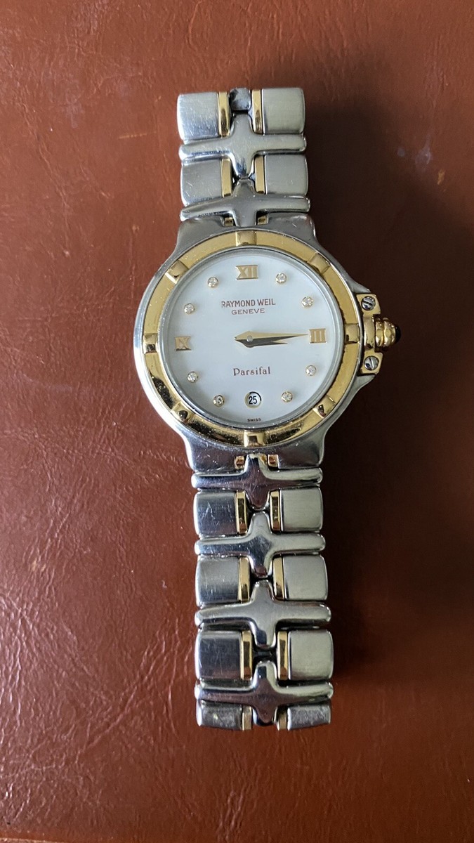Raymond Weil Parsifal 9990 Two Tone MOP Diamond Dial Ladies Watch