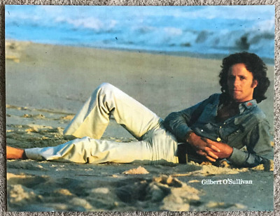 GILBERT O'SULLIVAN - 1977 Full page UK magazine annual poster