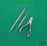 Double End Ingrown Toenail Lifter Toe Nail File With Toe Nail Corner/side Cutter Double End Ingrown Toenail Lifter Toe Nail File With Toe Nail Corner/side Cutter