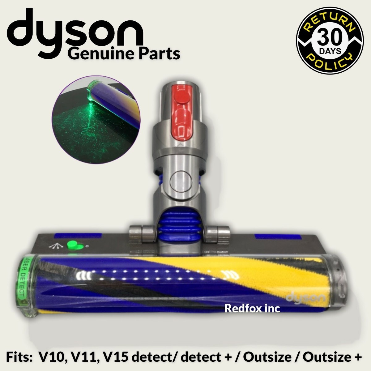 Dyson V15 SV22 SV47 Detect Laser Slim Soft Vacuum Cleaner